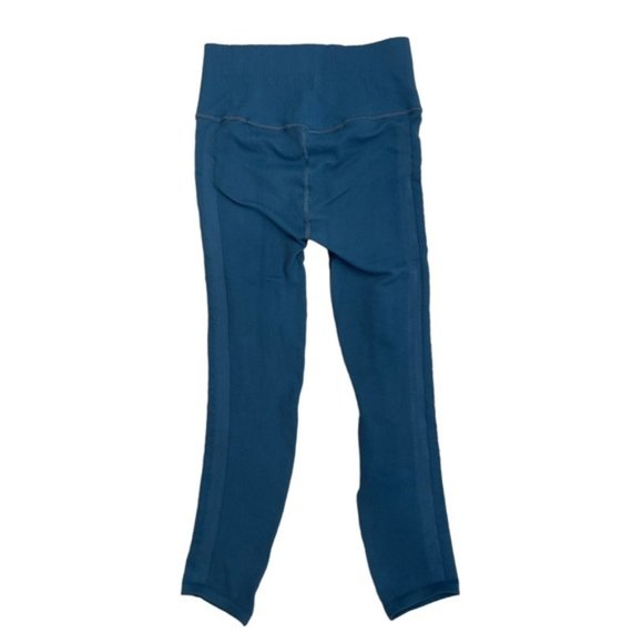Free People Movement Throw Workout Leggings Teal NWOT Small Ribbed Compression - Picture 3 of 4